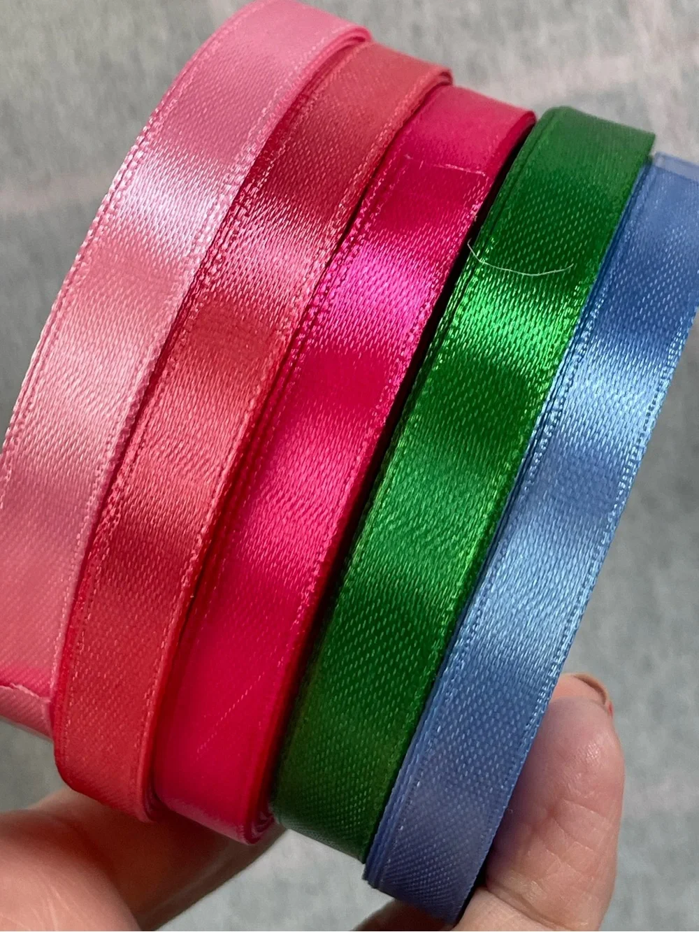28 Assorted Decorative Ribbon Set - Multicolor - Satin & Velvet Ribbon Rolls